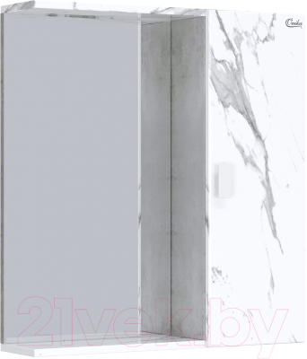 Шкаф с зеркалом для ванной Onika Марбл 65.00 (206545) - фото