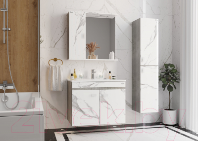 Шкаф с зеркалом для ванной Onika Марбл 75.00 (207524)