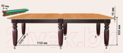 Бильярдный стол РуптуР Юниор / 250.00.09