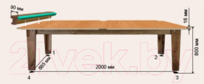 Бильярдный стол РуптуР Мастер / 251.00.08