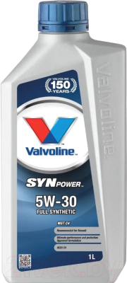 Моторное масло Valvoline SynPower MST C4 5W30 / 872770 - фото
