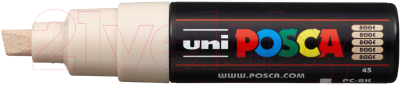 Маркер художественный UNI Mitsubishi Pencil Posca 8мм / PC-8K BEIGE - фото