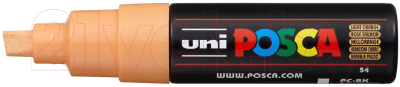 Маркер художественный UNI Mitsubishi Pencil Posca 8мм / PC-8K L.ORANGE - фото