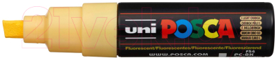 Маркер художественный UNI Mitsubishi Pencil Posca 8мм / PC-8K F.L.ORANGE - фото