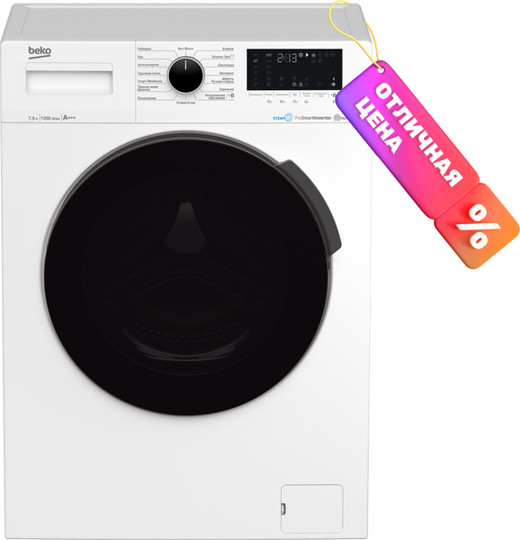 Стиральная машина Beko WSPE7H616W - фото