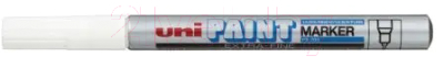 Маркер перманентный UNI Mitsubishi Pencil Paint 0.8мм / PX-203 SILVER - фото