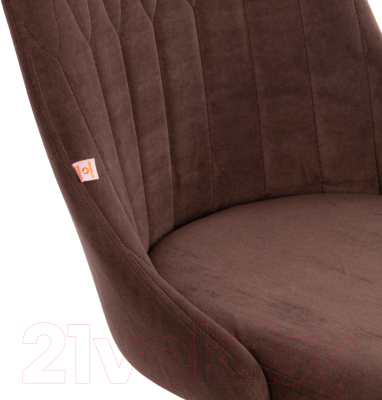 Кресло офисное Tetchair Swan флок (коричневый)