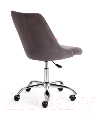 Кресло офисное Tetchair Swan флок (серый)