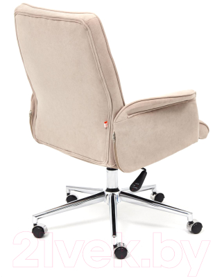 Кресло офисное Tetchair York флок (бежевый)