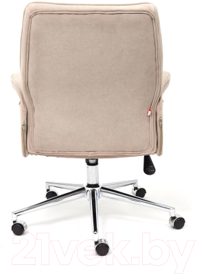 Кресло офисное Tetchair York флок (бежевый)