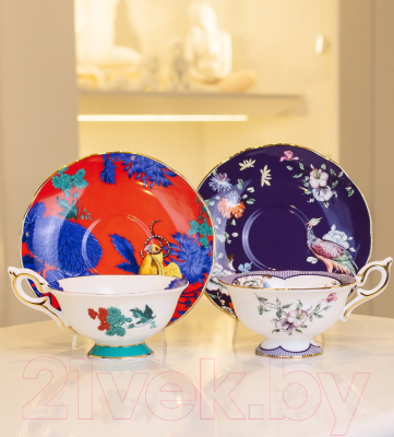 Чашка с блюдцем Wedgwood Wonderlust Midnight Garden / 40024023