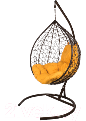 Кресло подвесное BiGarden Tropica Brown (оранжевая подушка)