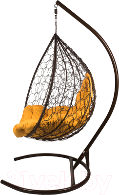 Кресло подвесное BiGarden Tropica Brown (оранжевая подушка)