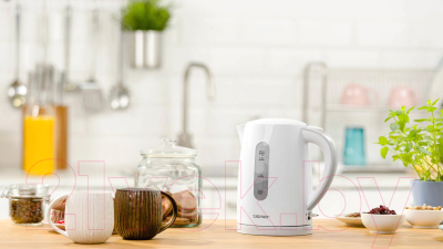 Электрочайник Zelmer ZCK7616S (белый/серый)