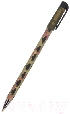 Ручка шариковая Bruno Visconti HappyWrite. Военный паттерн. Танки / 20-0215/29 - фото