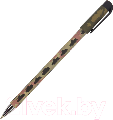 Ручка шариковая Bruno Visconti HappyWrite. Военный паттерн. Танки / 20-0215/29