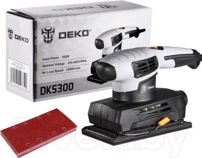 Вибрационная шлифовальная машина Deko DKS300 / 063-4198