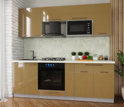 Готовая кухня Интерлиния Мила Пластик 2.2