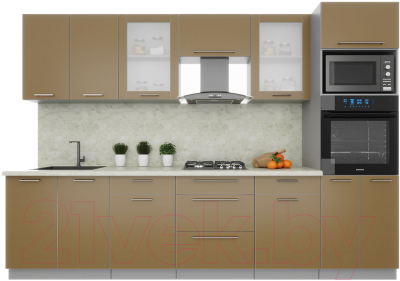 Готовая кухня Интерлиния Мила Пластик 3.0 - фото