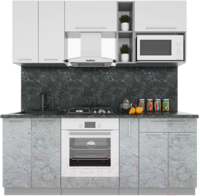Кухонный гарнитур Интерлиния Мила Пластик 2.0 - фото