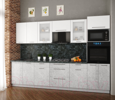 Кухонный гарнитур Интерлиния Мила Пластик 3.0