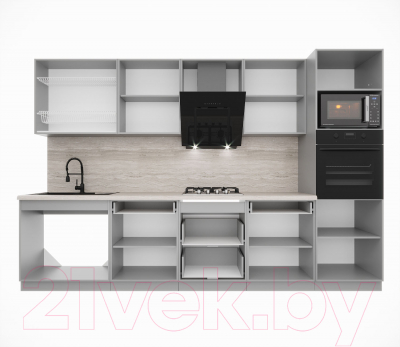 Кухонный гарнитур Интерлиния Мила Пластик 3.2