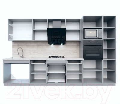 Кухонный гарнитур Интерлиния Мила Пластик 3.4