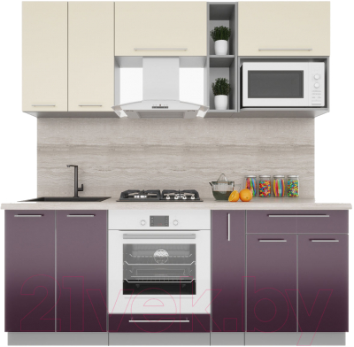 Готовая кухня Интерлиния Мила Пластик 2.0 - фото