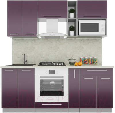 Готовая кухня Интерлиния Мила Пластик 2.0 - фото
