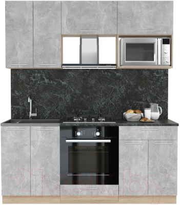 Готовая кухня Интерлиния Мила 1.8 ВТ - фото