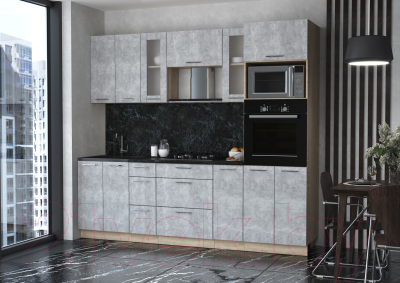 Готовая кухня Интерлиния Мила 2.4 ВТ