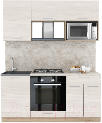 Готовая кухня Интерлиния Мила 1.7 ВТ - фото