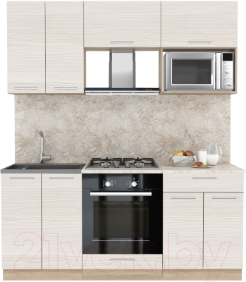 Готовая кухня Интерлиния Мила 1.8 ВТ - фото
