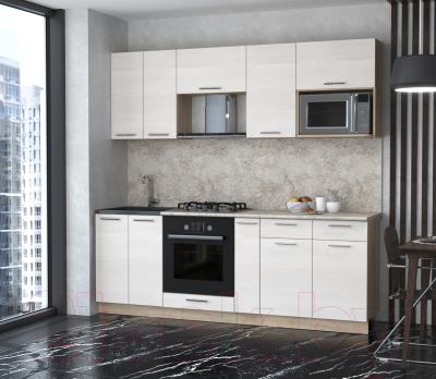 Готовая кухня Интерлиния Мила 2.2 ВТ