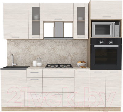 Готовая кухня Интерлиния Мила 2.3 ВТ - фото