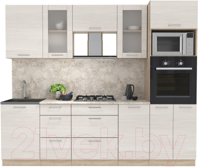 Готовая кухня Интерлиния Мила 2.5 ВТ - фото