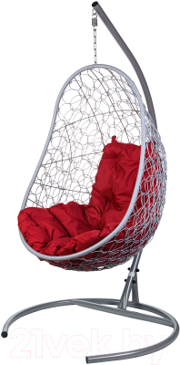 Кресло подвесное BiGarden Easy Gray (подушка бордовая)
