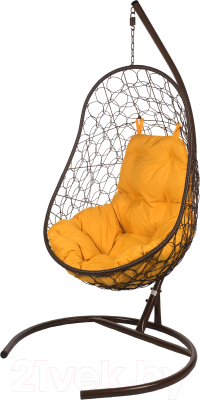 Кресло подвесное BiGarden Easy Brown (подушка оранжевая)