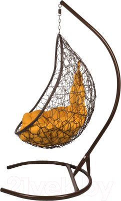 Кресло подвесное BiGarden Easy Brown (подушка оранжевая)