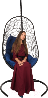 Кресло подвесное BiGarden Easy Black (подушка синяя)
