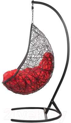Кресло подвесное BiGarden Easy Black (подушка красная)
