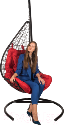 Кресло подвесное BiGarden Wind Black (подушка красная)