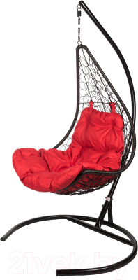 Кресло подвесное BiGarden Wind Black (подушка красная)