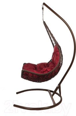 Кресло подвесное BiGarden Wind Brown (подушка бордовая)