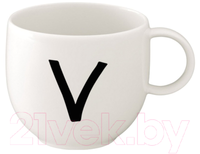 Чашка Villeroy & Boch Letters. V / 10-1620-6121 - фото