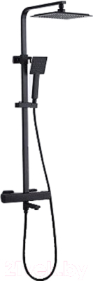 Душевая система со смесителем Ledeme L2424B (черный) - фото