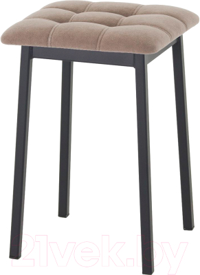 Табурет AMC Comfort 7.1.17 (ткань капучино/черный) - фото