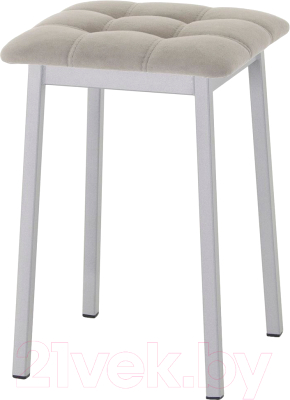 Табурет AMC Comfort 7.5.18 (ткань латте/серебристый) - фото