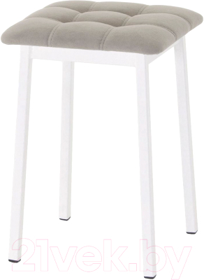 Табурет AMC Comfort 7.6.18 (ткань латте/белый) - фото