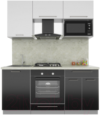 Готовая кухня Интерлиния Мила Пластик 1.7 - фото